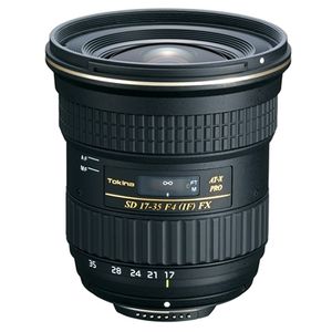 Tokina 17 - 35 mm / F 4,0 AT-X PRO FX Zoomobjektiv f?r Canon Spiegelreflexkameras, F4 (W) - F4 (T), Vollformatsensor, Ultraschallmotor, Autofokus, 82 mm Filterdurchmesser