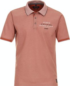 CASAMODA Herren Polo-Shirt Kurzarm Regular-Fit Orange M