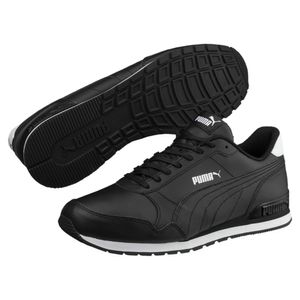 Puma ST Runner v2 Full L Sneaker Schuhe Turnschuhe 365277 Weiß und Schwarz, Größe:UK 9 - EUR 43 - 28 cm, Farbe:Schwarz