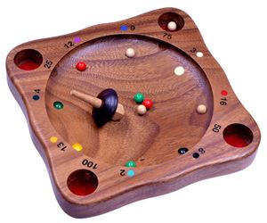 Tiroler Roulette für 2 oder mehr Spieler - Spielfeld 22 x 22 cm - Kreiselspiel