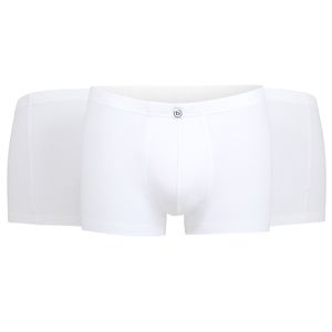 bugatti Herren Shorts, 3er Pack - FLEXCITY, Boxer Briefs, Pants, Stretch Cotton Weiß XL