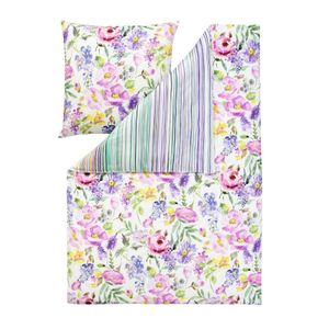 Estella Mako-Satin Bettwäsche Wendy multicolor 155x220 cm + 80x80 cm
