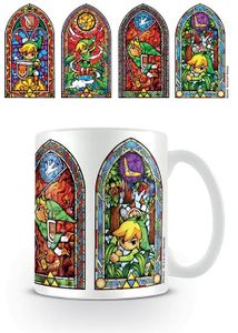 Hrnček Legend of Zelda, farebné sklo