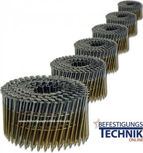 2,8x70mm kroužková stopka lesklé cívkové hřebíky zásobník drátu 16° pro cívkové hřebíkovačky