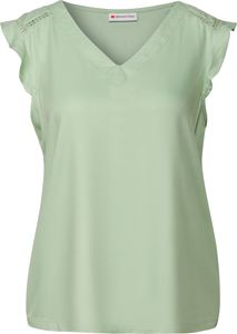 LTD QR volant top w.crochet de 16279 soft jade green Größe 38