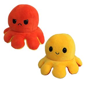 (Stil 5) Kuscheltiere, Niedliche Oktopus-Plüsch-Spielzeug, Doppelseitig Flip Oktopus-Stofftierpuppe, Kreatives Spielzeug, Geschenke für Kinder