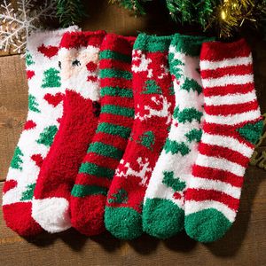 6 Paar Weihnachtssocken Thermo Socken Damen Herren Warme Wintersocken Dick