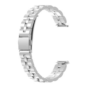 Ersatz, Edelstahl-Uhrenarmband, Uhrenarmband in Silber für Fitbit Luxe / Fitbit Luxe Special Edition Uhrenzubehör