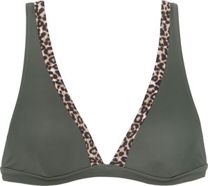 LASCANA Triangel-Bikini-Top oliv-leo Größe 40 A/B LASCANA Triangel-Bikini-Top oliv-leo Größe 40 A/B