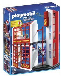 PLAYMOBIL 5361 - Feuerwehrstation mit Alarm