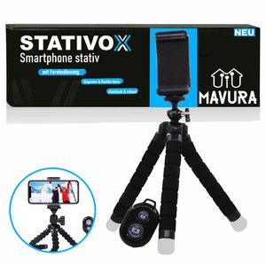 STATIVOX Smartphone Stativ flexibel Kamera mit Handy Bluetooth Fernsteuerung