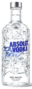 Absolut Vodka Recycled Limited Edition aus über 41 % recyceltem Glas | 40 % vol | 0,7 l