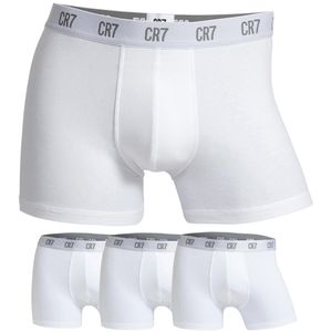 CR7 Cristiano Ronaldo - Spodní prádlo - Boxerky - 8100-4920-100-TRIPACK-WHITE - Pánské - Bílé - XXL