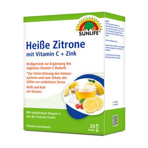 Sunlife Heiße Zitrone + Magnesium Portionssticks (20 St.)