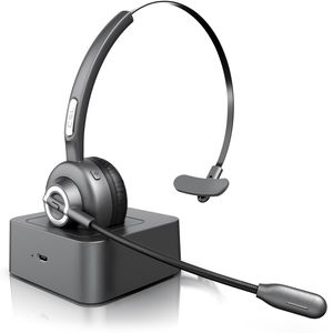 CSL Wireless-Headset Mono, Bluetooth, Ladestation, Kopfhörer mit flexiblem Mikrofon