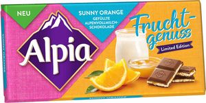 Alpia Fruchtgenuss Sunny Orange auf knuspriger Joghurtcreme 100g Alpia Fruchtgenuss Sunny Orange auf knuspriger Joghurtcreme 100g