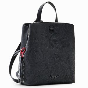 DESIGUAL Practical Women's Backpack Black Farbe: Schwarz, Größe: UNI