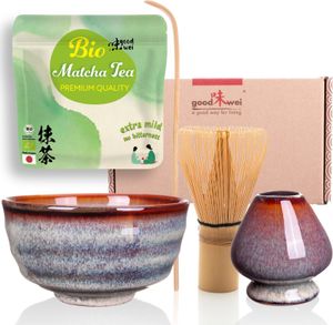 Matcha Set "Uji" s držiakom na metlu a 30 g prémiovej organickej matchy