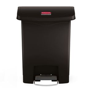 Rubbermaid Step-on Mülleimer Slim Jim 30 L Schwarz