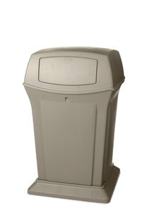 Rubbermaid Ranger®-Behälter mit 2 Klappen, 170 l, beige