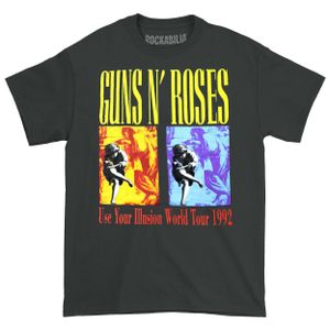 Guns N Roses - "Use Your Illusion World Tour" T-Shirt für Herren/Damen Unisex RO674 (XL) (Black)