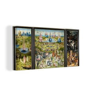 OneMillionCanvasses® - Maľba na plátne - Obraz na plátne Nástenná maľba na plátne - Záhrada rozkoší - obraz, Hieronymus Bosch - 80x40cm - Fotografia