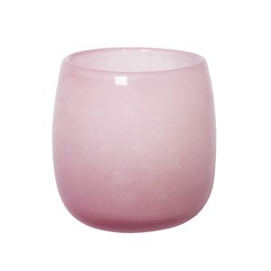 Kerzenglas Windlicht Sommer 12 cm rosa