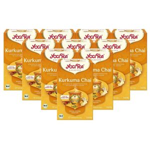 Yogi Tea, Bio Kurkuma Chai, 17 Teebeutel - 10er Pack (10 x 34g)