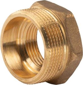 Messing Gewinde-Fitting Reduzierung 1 1/2'AG (DN 40) - 1'IG (DN 20) - schwere Ausführung