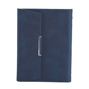 A5 Binder nachfüllbarer Planer Faux Leder Notebook Journal mit Kartenstifthalter-Blau