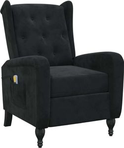 masážní křeslo vidaXL Black Velvet
