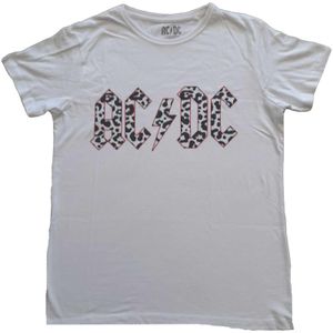 AC/DC - T-Shirt Logo für Damen RO4849 (42 DE) (Weiß)