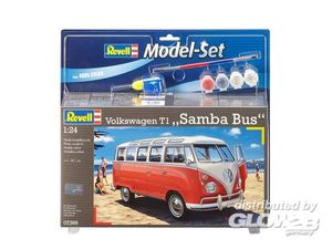 Revell Model Set VW T1 Samba Bus - Auto-Modellbausatz; 67399