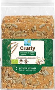 Pural Crusty Dinkel-3 Saaten -- 200g