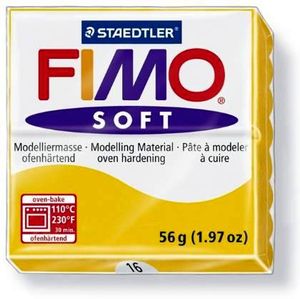 FIMO, Modelliermasse, Knete sonnengelb soft normal