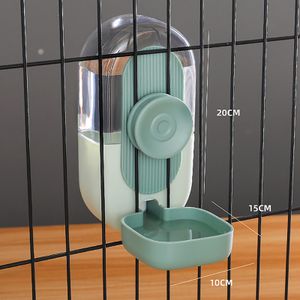 800ml Automatischer Feeder Futterautomat Haustiere Automatischer Futter Tränke Wasserspender für Hunde Katzen Haustiere Tiere (Grün / Wasserspender)