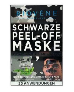 BIOVÈNE Black Peel-Off Maske for MAN Grüntee/Papaya/Hamamelis 100ml