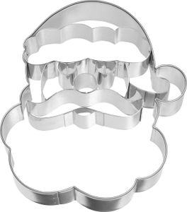 RBV Birkmann Ausstechform Weihnachtsmann Gesicht 10,5 cm Edelstahl Plätzchen Weihnachten