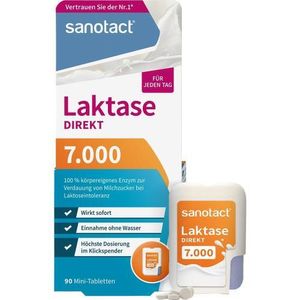 Sanotact Laktase 7.000 Fcc Mini-Tabletten 90 St