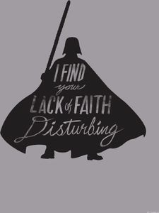 Wandbild - Star Wars Silhouette Quotes Vader - Größe 50 x 70 cm