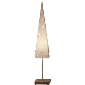 Best Season Standleuchte Cone "Top" ca. 60 x 10 cm, Holz/Papier, Farbe creme, 237-11