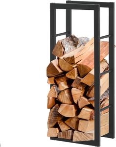 Stojan na palivové drevo pre interiér a exteriér Praktické skladovanie dreva 100 x 25 x 40 cm