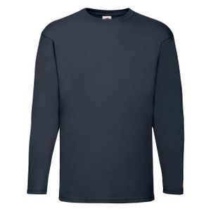 Valueweight Langarm T-Shirt mit Rundhalsausschnitt, 100% Baumwolle, , maschinengewaschen FRUIT OF THE LOOM