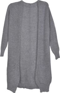 styleBREAKER Damen Grobstrick Cardigan mit aufgesetzten Taschen, Strickjacke ohne Verschluss, Strickmantel, Onesize 08010064 styleBREAKER Damen Grobstrick Cardigan mit aufgesetzten Taschen, Strickjacke ohne Verschluss, Strickmantel, Onesize 08010064