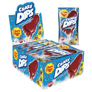 Chupa Chups Crazy Dips Lutscher mit Colageschmack 14g 24er Pack