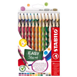 STABILO Dreikant-Buntstifte EASYcolors L 24er Etui für Linkshänder