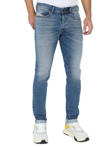 Diesel Jeans Herren Sleenker-X Skinny-Fit Hose Farbe: Mittelblau R80AC Größe: W32 L32