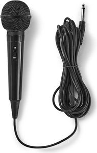 Káblový mikrofón | kardioida | pevný kábel | 5,00 m | 80 Hz - 12 kHz | 600 Ohm | -75 dB | vypínač | cestovné puzdro v cene | ABS | čierna