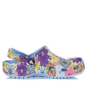 CROCS Classic Retro Floral Clog Schuhe Kinder blau 37-38