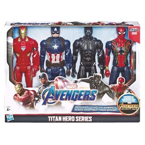 Hasbro - Marvel Avengers Titan Heroes Iron Man Captain America Black Panther And Iron Spider - Hasbro  - (Spielwaren / Action Figure)